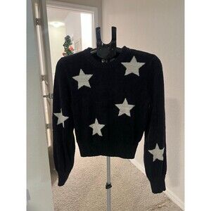 Spiritual Gangster Melody Star Print Cropped Crewneck Sweater Women’s Medium